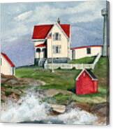 Cape Neddic Lighthouse Canvas Print