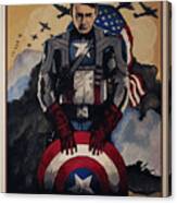Captain America Recruiting Poster Canvas Print