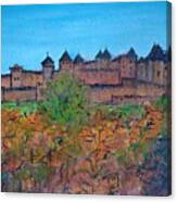 Carcassonne In Autumn Canvas Print