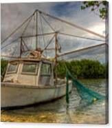 Card Sound Fishing Boat Canvas Print