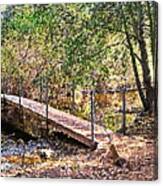 Carmel River Footbridge At Garland Ranch 2 Oil Canvas Print