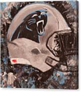 Carolina Panthers Football Helmet Painting Wall Art Canvas Print