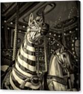Carousel Zebra Canvas Print
