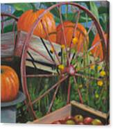 Cartloads Of Pumpkins Canvas Print