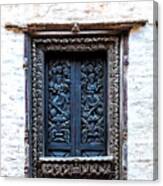 Carved Window Shutters Canvas Print
