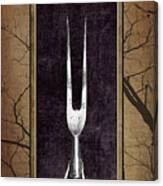 Carving Set Fork Triptych 1 Canvas Print