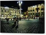 #catania #piazza #light #night Canvas Print