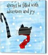 Cats May Your Christmas Always Be An Adventure Canvas Print