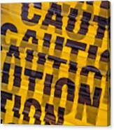 Caution Sign Canvas Print
