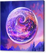 Celestial Snow Globe Canvas Print
