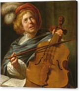 Cello Player Canvas Print