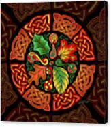 Celtic Autumn Leaves Canvas Print