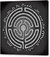 Celtic Labyrinth Mandala Canvas Print