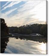 Centennial Lake Autumn - Great View From The Bridge Canvas Print