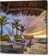 Chairs On The Beach Canvas Print