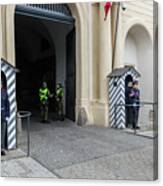 Changing Of The Guards Of Prague Castle. Prague, Czech Republic Canvas Print