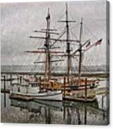 Chelsea Rose And Tall Ships Canvas Print