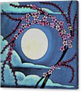 Cherry Whip Moon Canvas Print