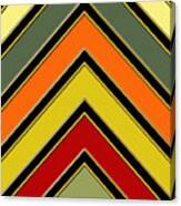 Chevrons With Color Canvas Print