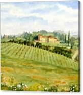 Chianti Villa Canvas Print