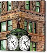 Chicago Clock Canvas Print