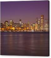 Chicago Skyline March 2009 Windy Night Canvas Print