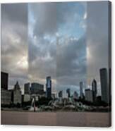 Chicago's Buckingham Fountain Time Slice Photo Canvas Print