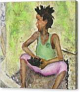 Child Of Haiti Canvas Print