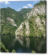 Chillax - Peaceful Lake Hugged By Mountains Canvas Print
