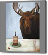 Chocolate Moose Greetings Canvas Print
