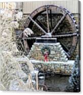 Christmas At The Grist Mill Canvas Print