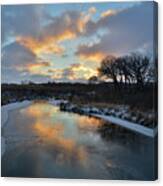 Christmas Morning 2017 In Glacial Park 7 Canvas Print