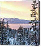 Christmas Sunset At Tahoe - Lake Tahoe - Nevada Canvas Print
