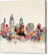 Cincinnati City Skyline Canvas Print