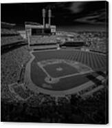 Cincinnati Reds Great America Ballpark Creative 4 Black And White Canvas Print