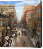 City - Kansas City Mo - Petticoat Lane 1906 Canvas Print