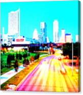 City Of Austin From The Walk Bridge Canvas Print