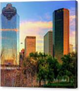 City Of Houston Texas Skyline Canvas Print