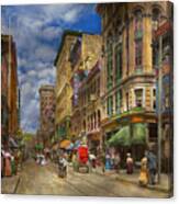 City - Providence Ri - Living In The City 1906 Canvas Print