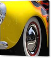 Classic Yellow Flames Canvas Print