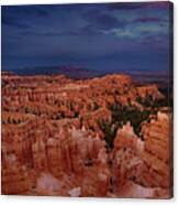 Clearing Storm Over The Hoodoos Bryce Canyon National Park Canvas Print