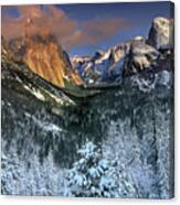 Clearing Winter Storm El Capitan Yosemite National Park Canvas Print