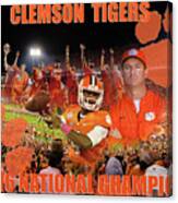 Clemson National Champs Canvas Print