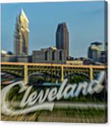 Cleveland Blur Canvas Print