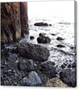 #cliffs #boulders #rocks #ocean #sea Canvas Print