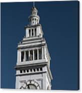 Clock Tower Of The Train Station In San Francisco Canvas Print