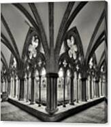 Cloisters Of Salisbury Cathedral England Canvas Print