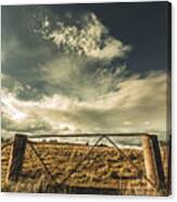 Closed Gates And Open Paddocks Canvas Print