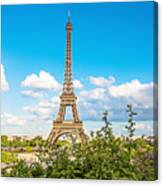 Cloud 9 - Eiffel Tower - Paris, France Canvas Print