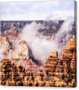 Clouds Lifting From Grand Canyon Canvas Print